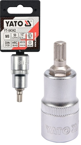 KLUCZ NASADOWY TRZPIENIOWY SPLINE 1/2