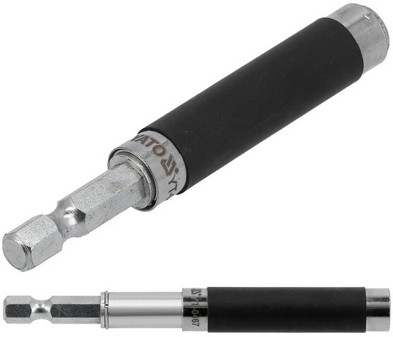 UCHWYT DO KOŃCÓWEK WKRĘTAKOWYCH MAGNETYCZNY Z TULEJĄ 1/4 80 MM YATO YT-0467