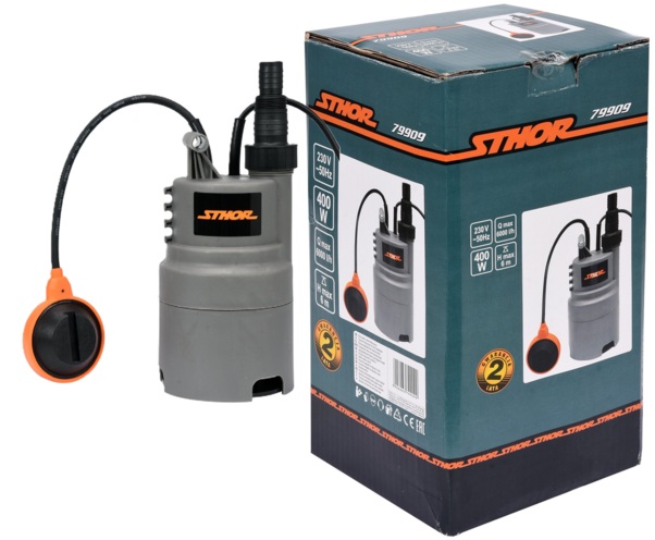 POMPA ZATAPIALNA ZANURZENIOWA 400W 6000 l/h STHOR 79909