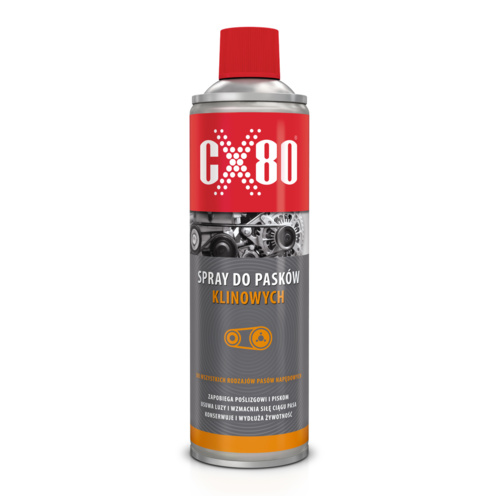 PREPARAT SPRAY DO PASÓW PASKÓW KLINOWYCH LIKWIDUJE PISKI ANTYPOŚLIZGOWY 500ml CX-80 60311