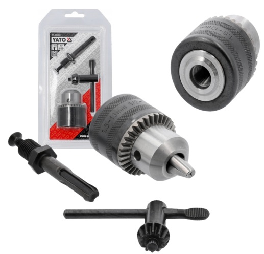 UCHWYT GŁOWICA GŁÓWKA DO WIERTARKI WIERTARSKI Z KLUCZEM 13mm 1/2