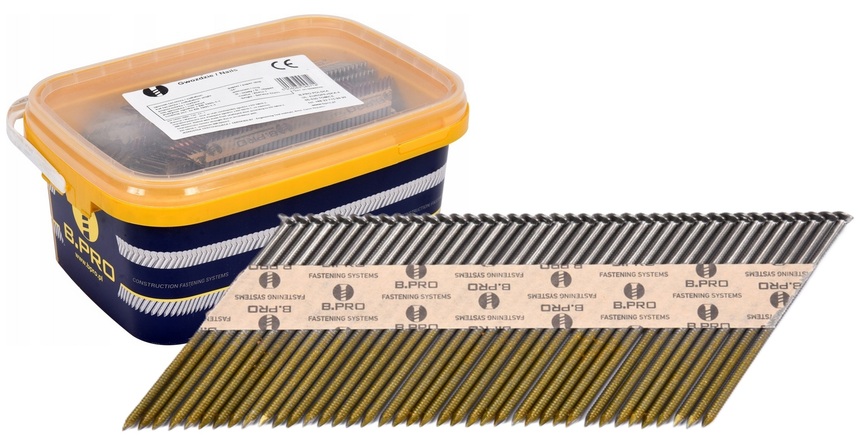 GWOŹDZIE TAŚMOWE DO GWOŹDZIARKI YT-09240 75mm śr. 2,8mm 3000szt. VOREL 72012