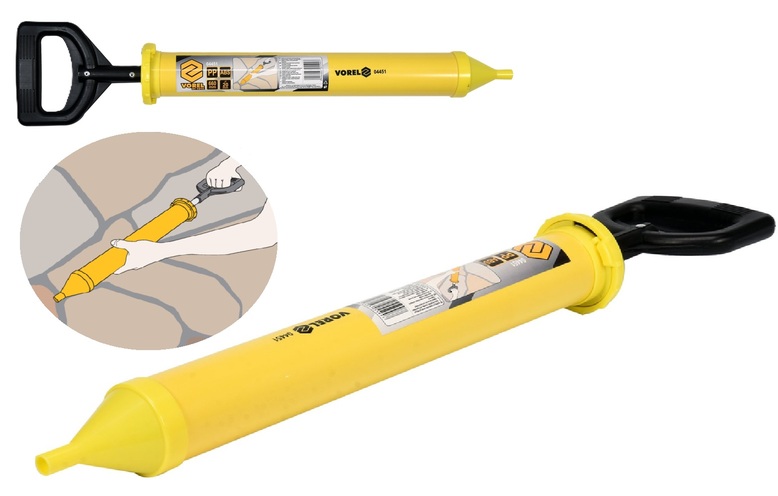 WYCISKACZ BUDOWLANY ZAPRAW TYNKÓW DYSZA 10mm PRECYZYJNA APLIKACJA 660mm VOREL 04451