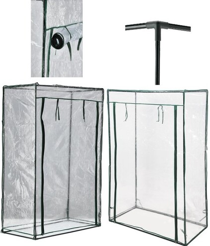 MINI-SZKLARNIA PVC PRZYDOMOWA DO UPRAWY ROŚLIN 100X50X150 FLO 90000 