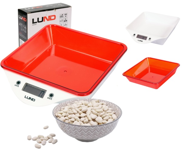 ELEKTRONICZNA WAGA KUCHENNA Z MISĄ 800ml 5kg 1g LUND 68361