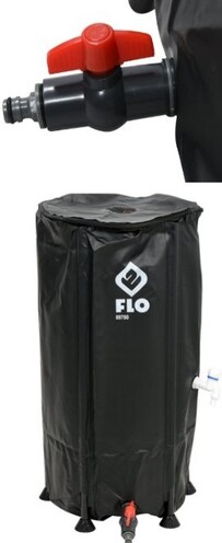 ZBIORNIK NA WODĘ DESZCZOWĄ ZASOBNIK DESZCZÓWKA 100L PVC FLO 89700