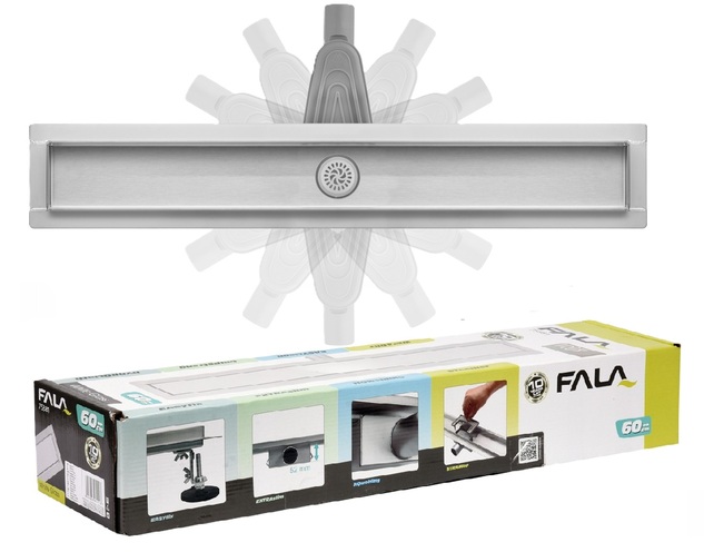 ODPŁYW LINIOWY SNAKE 90 CM WET&DRY DWUSTRONNY 2in1 OBROTOWY FALA 75344