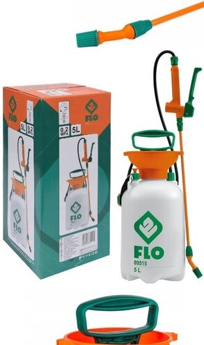 OPRYSKIWACZ CIŚNIENIOWY Z REGULOWANĄ DYSZĄ ZRASZAJĄCĄ 5L FLO 89515 