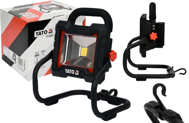 REFLEKTOR HALOGEN NAŚWIETLACZ LAMPA AKUMULATOROWA LED SAM KORPUS (BODY) 18V 20W 1600lm YATO YT-82961