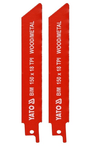 BRZESZCZOTY DO METALU I DREWNA BIM 150 MM 18TPI / 2 SZT. YATO YT-33931