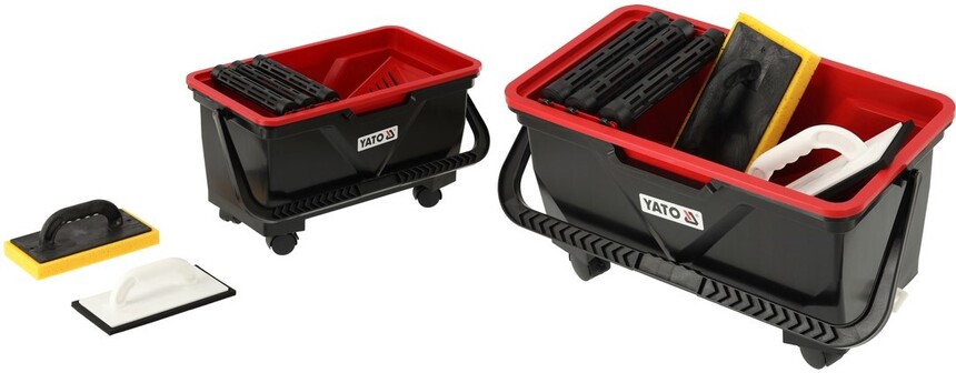 WIADRO GLAZURNICZE DO FUGOWANIA ROLKI KRATKA GĄBKI 25L YATO YT-54760