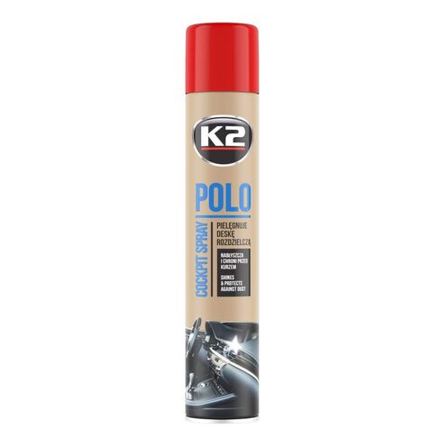 SPRAY DO CZYSZCZENIA I PIELĘGNACJI KOKPITU 750ml POLO COCKPIT TRUSKAWKA K2 K407TR0