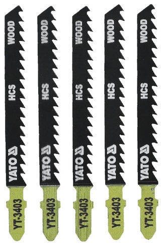 BRZESZCZOT DO WYRZYNARKI TYP T, 10 TPI, DO DREWNA / 5 SZT. 100 MM YATO YT-3403