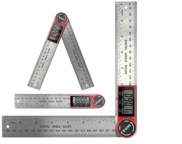 KĄTOMIERZ KĄTOWNIK ELEKTRONICZNY CYFROWY LCD 200mm 360˚ YATO YT-71003