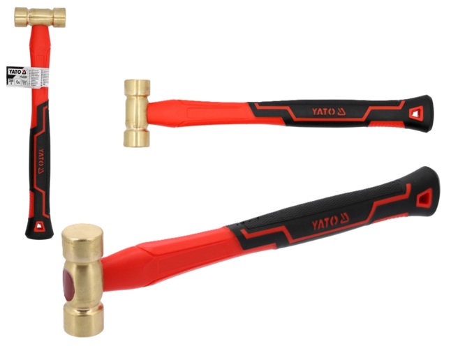 MŁOTEK MOSIĘŻNY TRZONEK Z WŁÓKNA SZKLANEGO 300g YATO YT-45291