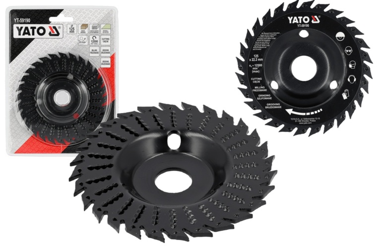 TARNIK TARCZA Z PIŁĄ DO DREWNA BETONU PŁYT G/K FREZ TARNIKOWY 125mm YATO YT-59190