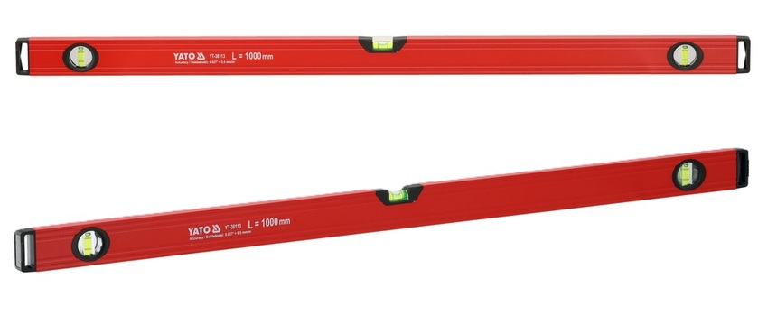 POZIOMNICA ALUMINIOWA 3 LIBELLE 1000mm 1m 100cm YATO YT-30113