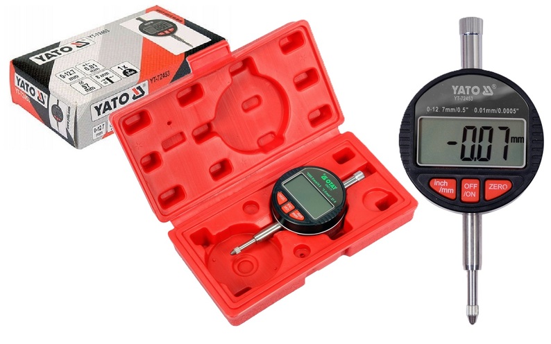 CZUJNIK ZEGAROWY ELEKTRONICZNY NA STATYW YT-72460 0-12,7mm YATO YT-72453