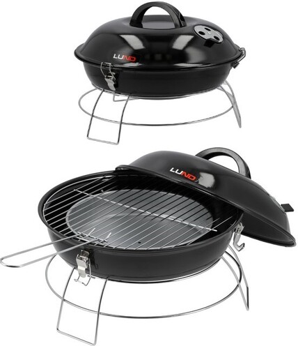 PRZENOŚNY GRILL WĘGLOWY PRZENOŚNY CHROMOWANY RUSZT ROŻEN LUND 99921 