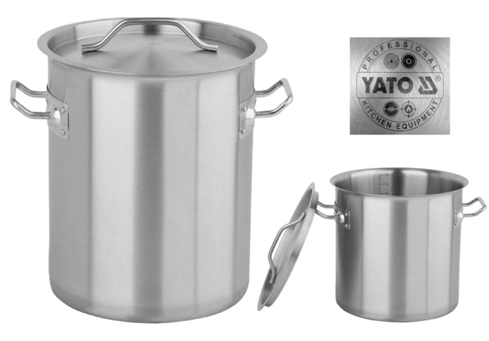 GARNEK WYSOKI Z POKRYWKĄ ZE STALI NIERDZEWNEJ 45X45 71,6L YATO YG-00009