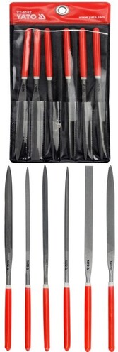 PILNIKI IGLAKI 180X85MM, ZESTAW 6 SZT. STAL ŁOŻYSKOWA GCR15 YATO YT-6162 
