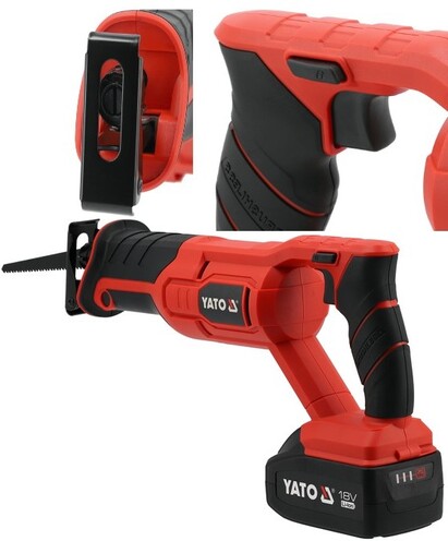 PIŁA SZABLASTA BEZSZCZOTKOWA 18V - AKUMULATOR 4AH YATO YT-828151