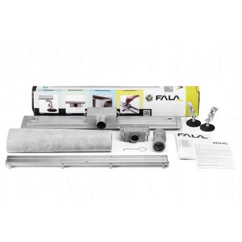 ODPŁYW LINIOWY BLACK GLASS 70 CM WET&DRY CZARNY FALA 75387