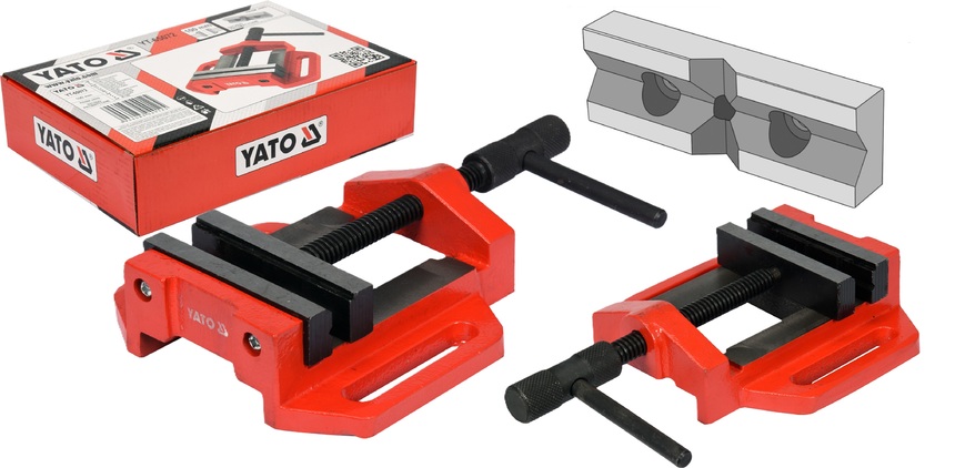 IMADŁO UCHWYT MASZYNOWE MODELARSKIE DO WIERTARKI BLATU STATYWU 100mm YATO YT-65072