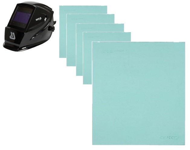 ZAPASOWE SZYBKI ZEWNĘTRZNE dla YT-73934 MASKI PRZYŁBICY 136x121mm 5szt. YATO YT-73935