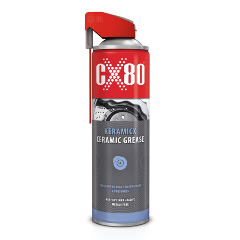 SMAR CERAMICZNY WYSOKOTEMPERATUROWY DO 1400°C DUO-SPRAY KERAMICX 500ml CX-80 60214