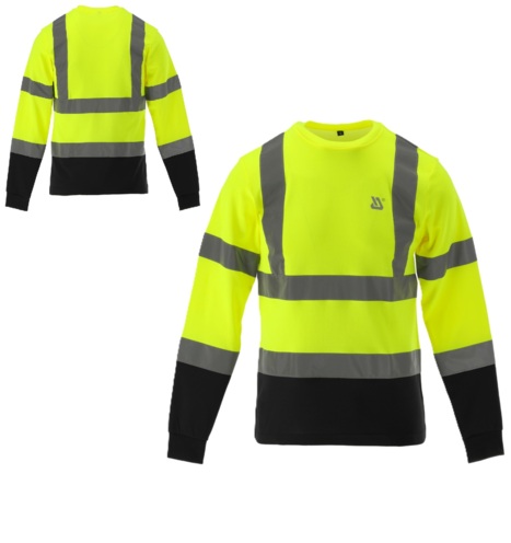 KOSZULKA ROBOCZA BHP ODBLASKOWA LONGSLEEVE OSTRZEGAWCZY ORIOLUS 160g/m² r. L YATO YT-79384