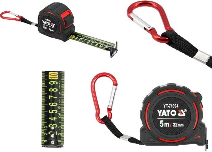 MIARA ZWIJANA TAŚMA MIERNICZA MIARKA METRÓWKA MAGNES 5m 32mm YATO YT-71094
