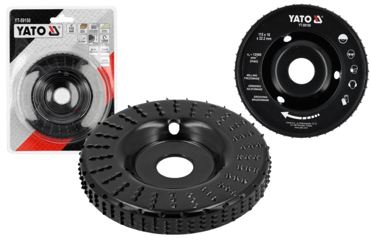 TARNIK TARCZA DO DREWNA BETONU PŁYT G/K FREZ TARNIKOWY 115mm YATO YT-59150
