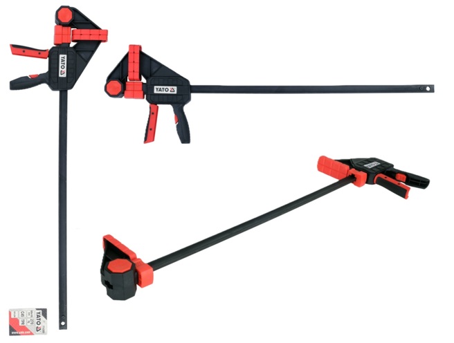 ŚCISK SZYBKOMOCUJĄCY SZYBKOZACISKOWY STOLARSKI 600mmx100mm 270kg YATO YT-63885