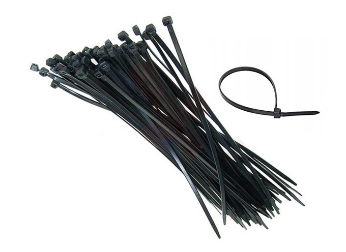 OPASKA PLASTIKOWA ZACISKOWA KABLOWA 200x2,5 mm 100 SZT. CZARNA VOREL 73894