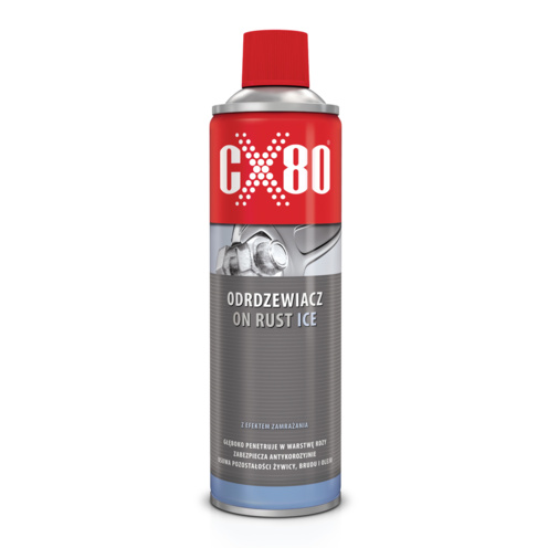 ŚRODEK PREPARAT ODRDZEWIACZ Z EFEKTEM ZAMRAŻANIA ON RUST ICE USUWA RDZĘ SPRAY 500ml CX80 368 60368