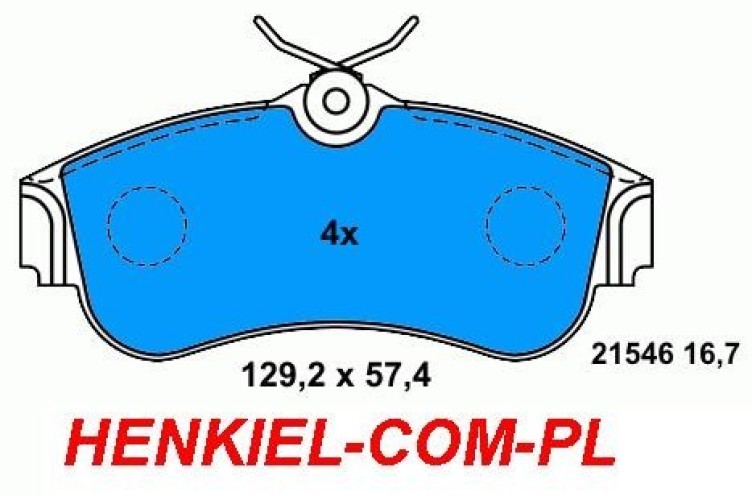 KLOCKI HAMULCOWE ATE 13.0460-5950.2  ALMERA N16 PRIMERA P10 P11  -- PRZÓD