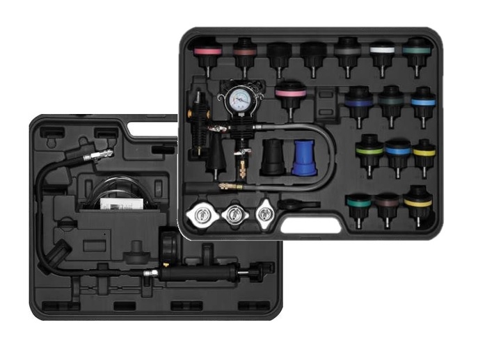 ZESTAW DO DIAGNOSTYKI I OBSŁUGI UKŁADU CHŁODZENIA CHŁODNIC 28el YATO YT-06721