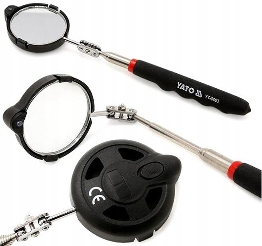 LUSTERKO INSPEKCYJNE DIAGNOSTYCZNE TECHNICZNE Z LAMPKĄ YATO YT-0663 
