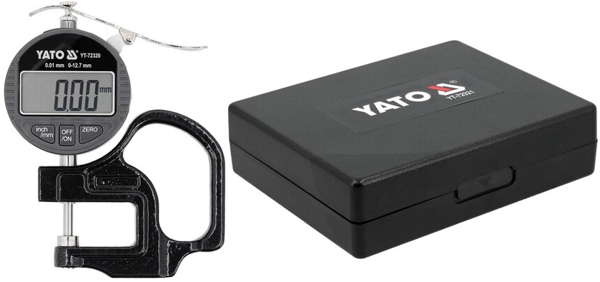 YT-72321 GRUBOŚCIOMIERZ ZEGAR 12,7MM / 0,001MM YATO YT-72321