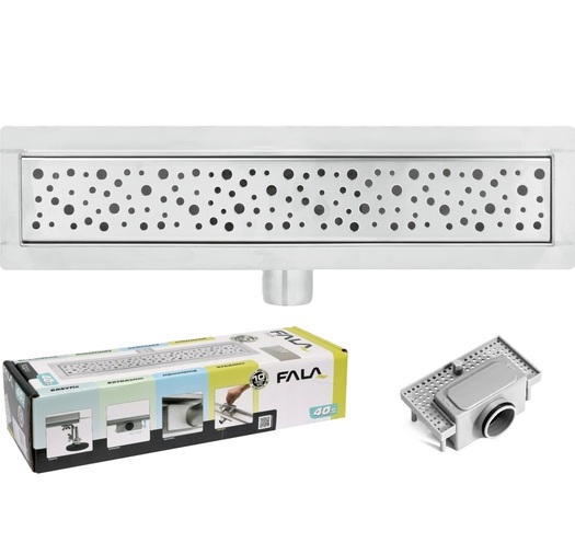 ODPŁYW LINIOWY BRODZIK NAPO 90 CM DEKORACYJNY NISKI SYFON FALA 75380 