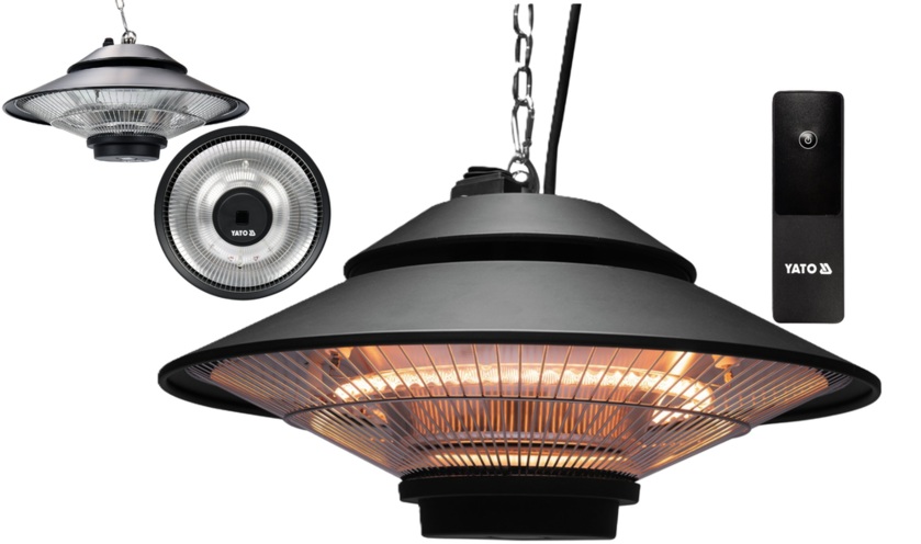 PROMIENNIK PODCZERWIENI TARASOWY PARASOL GRZEWCZY WISZĄCY Z PILOTEM 1500W YATO YT-99501