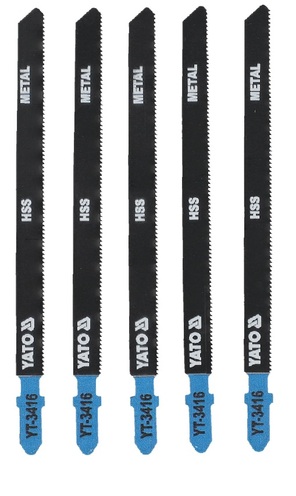 BRZESZCZOT DO WYRZYNARKI TYP T, 21 TPI, DO METALU / 5 SZT. 130 MM YATO YT-3416