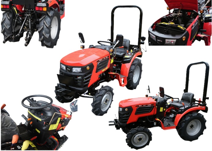 CIĄGNIK TRAKTOR KOMPAKTOWY DO OGRODU I GOSPODARSTWA 4X4 DIESEL 25KM YATO YT-85830