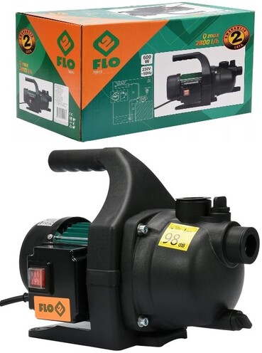 POMPA OGRODOWA HYDROFOR DO POMPOWANIA CZYSTEJ WODY 600W FLO 79810 