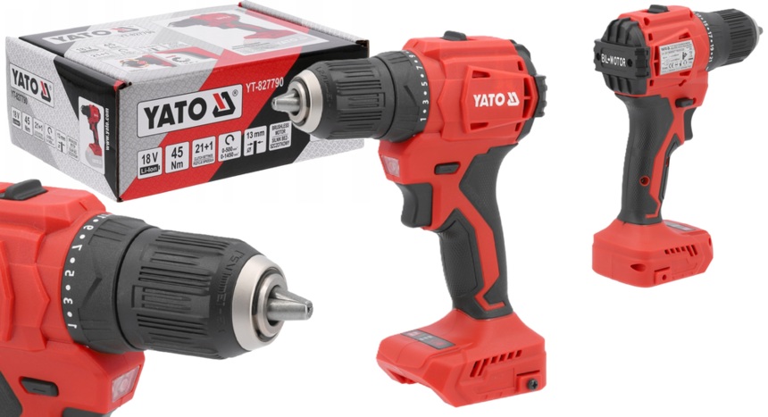 WIERTARKO WKRĘTARKA BEZSZCZOTKOWA AKUMULATOROWA SAM KORPUS (BODY) 18V 45Nm YATO YT-827790