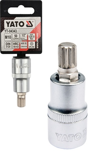 KLUCZ NASADOWY TRZPIENIOWY SPLINE 1/2