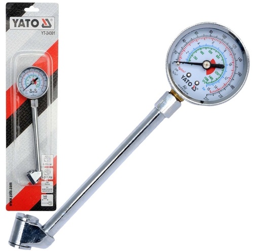 WSKAŹNIK MIERNIK CIŚNIENIA OPON OGUMIENIA 15bar 220PSI YATO YT-24301