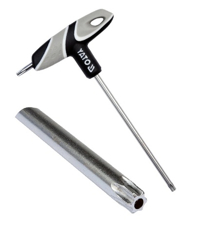 KLUCZ TRZPIENIOWY TORX Z RĘKOJEŚCIĄ T27 YATO YT-05607