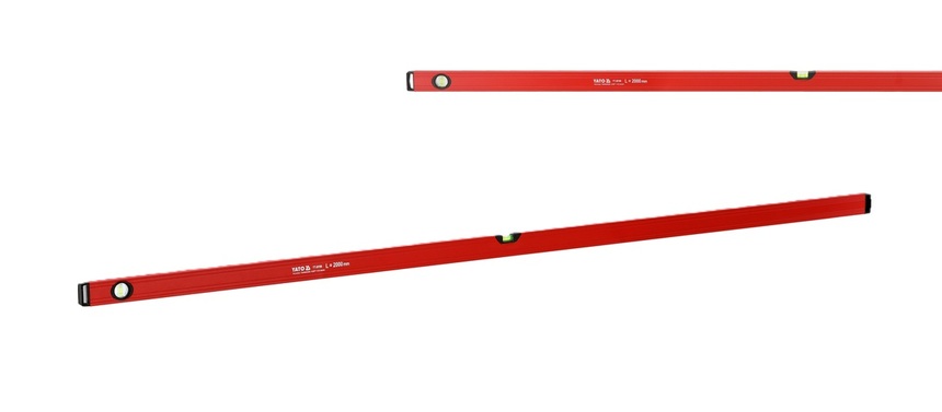 POZIOMNICA ALUMINIOWA 2 LIBELLE 2000mm 2m 200cm YATO YT-30106